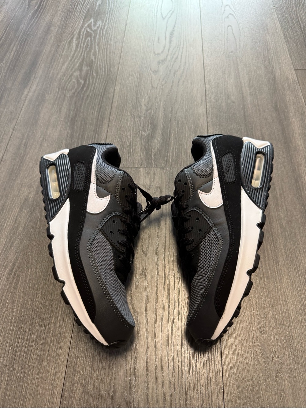 Nike Air Max 90s Black/Gray/White Air Max CN8490-002 Mens New